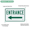 Unique Bargains Aluminum Reflective Rust Free Waterproof Left Arrow Entrance Sign 2 Pcs - 2 of 4