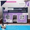 Max & Lily Twin over Twin Low Bunk with Curtains - 2 of 4