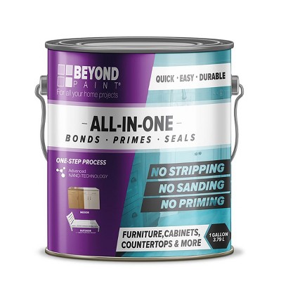 Beyond Paint Furniture and Cabinets All-In-One Bonder, Primer and Refinishing Paint, Gallon, Pebble Brown