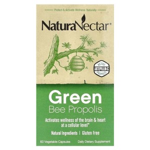 NaturaNectar Green Bee Propolis, 60 Vegetable Capsules - 1 of 3