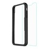 Reiko iPhone X/iPhone XS Hard Glass TPU Case with Tempered Glass Screen Protector in Clear Black - 3 of 4