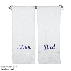 BC BARE COTTON Luxury Hotel & Spa Mom and Dad Towel Set Wedding Engagement - 1 of 1