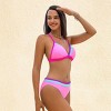 Women's Vibrant Pink Bikini with Contrasting Trim - Cupshe - 2 of 3