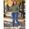 Agnes Orinda Women's Plus Size Classic Denim Long Sleeve with Pockets Fashion Jean Jackets - 3 of 4