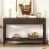 NicBex Modern Striped Design Console Table with Storage Drawers,Wooden Entryway Table for Corridor,Hallway,Living Room - 2 of 4