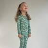 tiny knot co. Toddler Gender Neutral Buttery Soft Durable, Tagless Printed TENCEL Modal Pajama Set - 4 of 4