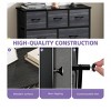 Fabric Dresser  with 9 Drawers ,Storage Organizer Unit for Living Room, Hallway ,Sturdy Steel Frame, Wooden Top - 4 of 4