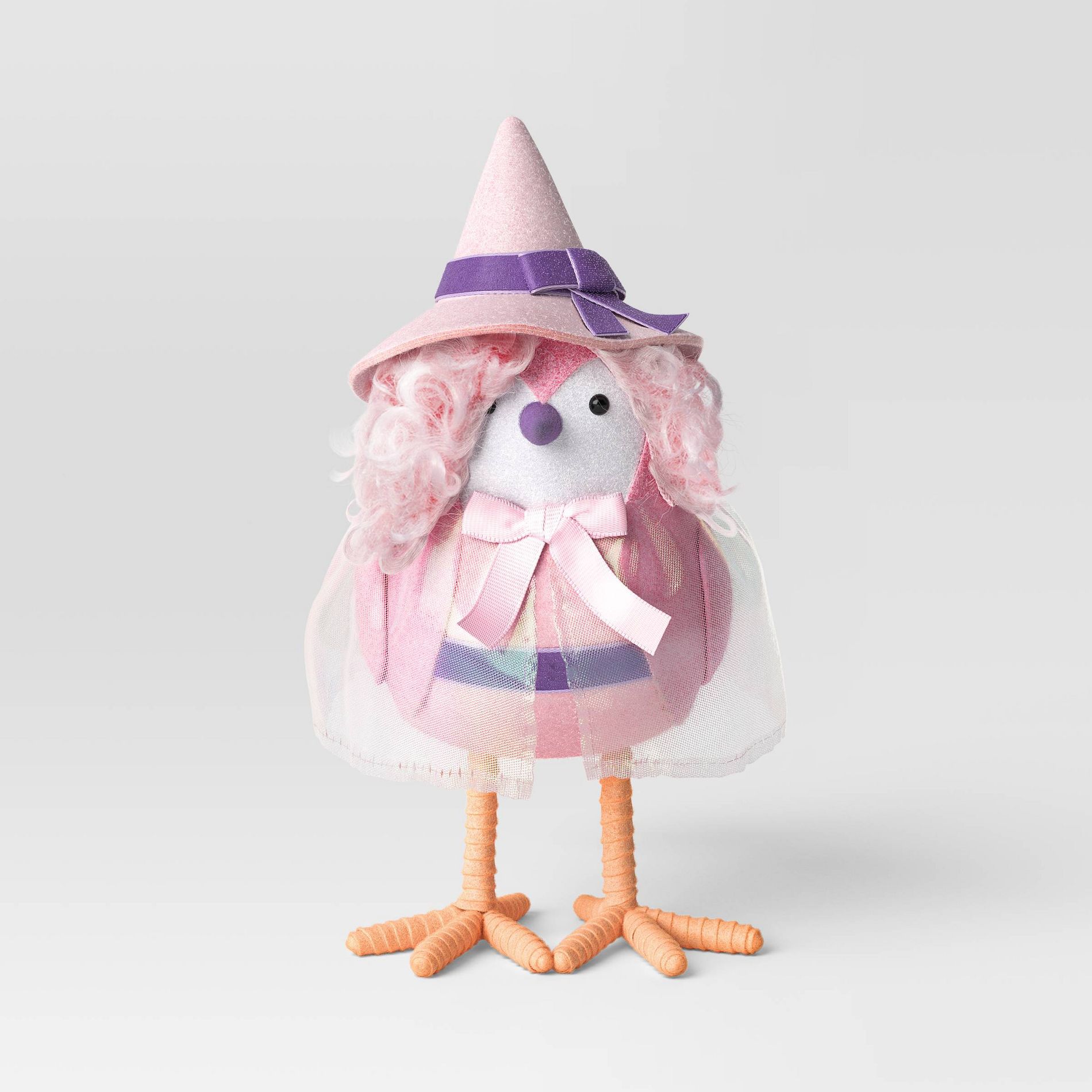 Featherly Friends™ 'Glitzy' Good Witch Bird Figurine - Hyde and EEK! Boutique™ Pink