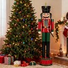 Rbied 64.75 in. H Classic Metal Christmas Nutcracker for Indoor Outdoor Holiday Standing Decor (1-Pack) - 2 of 4