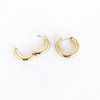 sanctuaire Thick Hoop Statement Earrings Gold - 2 of 4