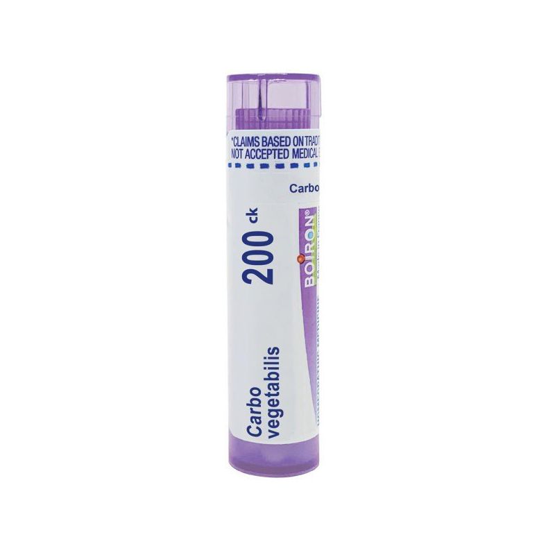 Boiron Carbo Vegetabilis 200CK Homeopathic Single Medicine For Digestive  -  80 Pellet, 1 of 3