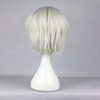 Unique Bargains Women's Halloween Wigs 13" with Wig Cap White - 4 of 4