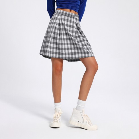 Black and white shop plaid skirt target