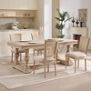 NicBex French Country Dining Chairs Set of 2 with Upholstered/Nature Rattan Backrest,Rustic Weathered Kitchen Chairs,Living Room Chairs - 3 of 4