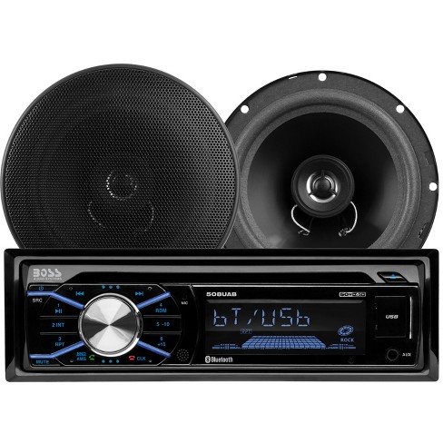 Boss Audio 656bck Vehicle Car Single Din Hands Free Bluetooth Cd, Usb/sd,  Mp3, Fm/am Radio Stereo System With 6.5 2-way Full Range Speakers, Pair :  Target