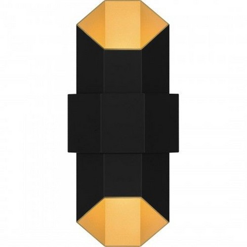 Quoizel Lighting Chasm 1 - Light Sconce in  Matte Black Gold - image 1 of 4