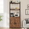 Bakers Rack with Drawer 70.8" Baker Rack with Cabinet Tall Bar Cabinet Industrial Kitchen Stand with Storage Large - 4 of 4