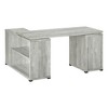 47" Gray L Shape Computer Desk With Three Drawers - 4 of 4