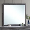 GlasFlength Decorative Wall Mirrors Contemporary Framed Mirror with Minimalist Simple Design for Bedroom or Entryway, Gray, 39"*2"*35" - 2 of 4