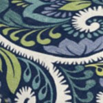 sapphire aurora blue damask