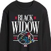 Men's - Marvel - Black Widow Collegiate Long Sleeve Graphic T-Shirt - 2 of 4