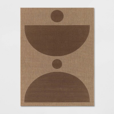 Grace Half Circle Rectangular Woven Indoor Outdoor Area Rug - Threshold™