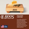 John Boos Cutting Board for Kitchen, 1.5 Inches Thick Edge Grain Square Boos Chopping Block with Wooden Bun Feet - 4 of 4
