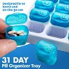 MEDca Monthly Pill Organizer – 31 Day Pill Box with Large Removable Pods, Portable Case & Holder for Daily Medication, Vitamins & Supplements, Travel - 3 of 4