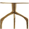 Olivia & May Aluminum Geometric Slim Textured Accent Table - image 2 of 4