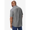 KingSize Men's Big & Tall Tall Wrinkle Free Short-Sleeve Oxford Dress Shirt - 2 of 4