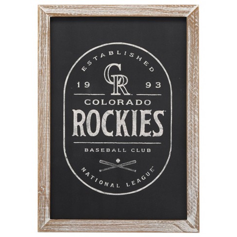 Mlb Colorado Rockies Baseball Field Metal Panel : Target