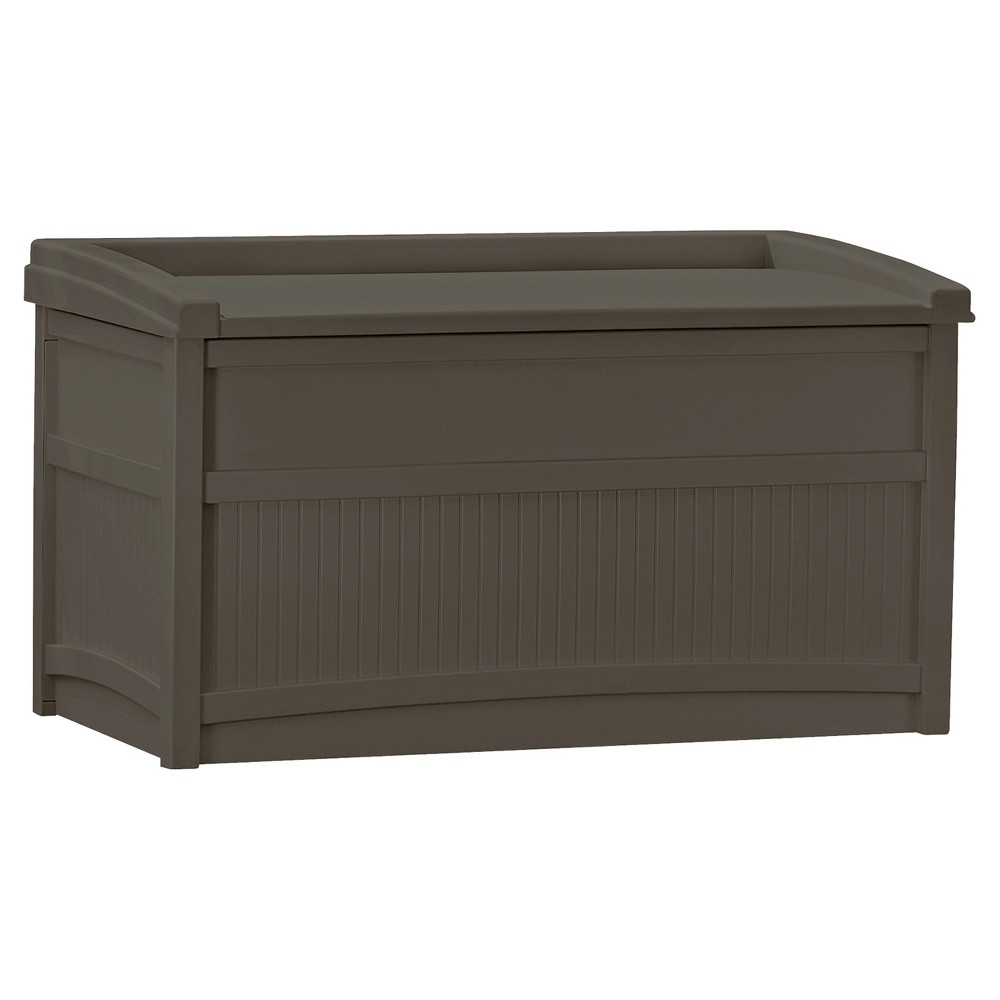 UPC 044365020983 product image for 50gal Resin Premium Deck Box With Seat Brown - Suncast | upcitemdb.com