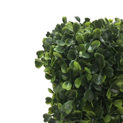 Vickerman 24" Green Faux Boxwood Hedge for Indoor Outdoor Use