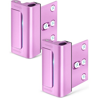 DOMETOUR Home Security Door Reinforcement Lock, Childproof Flip Latch for Kids Safety, Front Door Night Lock