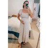 PinkBlush Ivory Floral Smocked Maternity Maxi Dress - 4 of 4