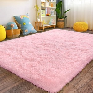 LOVEVOOK Area Rugs for Living Room Bedroom, Soft Fluffy Rug Home Decor Aesthetic - 1 of 4