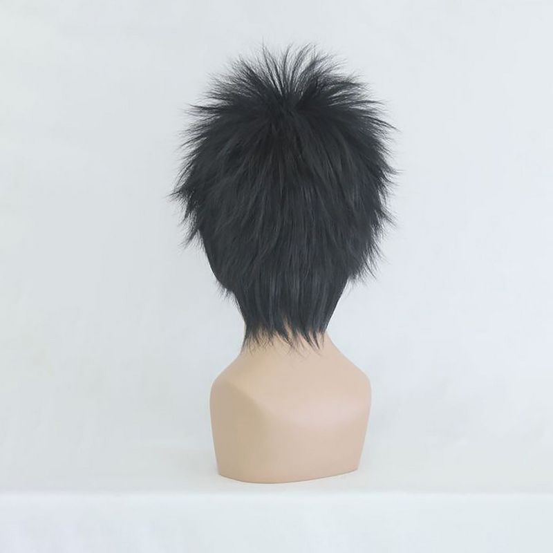 Unique Bargains Women's Wigs with Wig Cap Short Hair 12" Black, 4 of 7