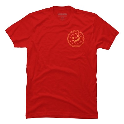 Men's Design By Humans Halloween stamp By Yelllowlion T-Shirt