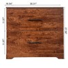 NicBex 2 Drawer Lateral Storage File Cabinet for Home Office Letter/Legal/A4/F4 - 3 of 4