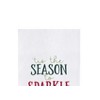 C&F Home Christmas "This the Season To Sparkle" Sentiment with Reindeer Cotton Flour Sack Kitchen Dish Towel 27L x 18W in. - 2 of 4