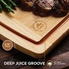 Large Cutting Boards for Kitchen - Bamboo Wood Cutting Board with Juice Groove - Charcuterie Boards & Chopping Butcher Block for Meat, Serving Tray - image 4 of 4