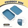 Unique Bargains Metal Anti-Oxidation Slide Top Rectangular Tin Containers 12 Pcs - 2 of 4