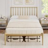 Modern Design Metal Platform Bed with Headboard - 3 of 4