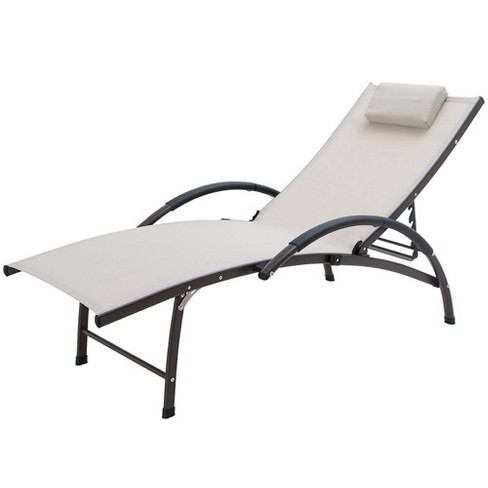 Tan chaise deals lounge chair