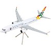 Boeing 737 MAX 8 Commercial Aircraft White with Tail Graphics "Gemini 200" Series 1/200 Diecast Model Airplane by GeminiJets - 2 of 3