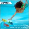 SwimWays Fish Styx Kids Fish-Shaped Pool Diving Toys 3-Pack with Soft Flexible Colorful Dive Fish for Underwater Skill Building Pool Party Play - 3 of 4