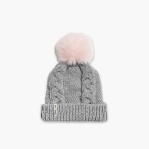 Turtle Fur Youth Girls Lizzy Faux Fur Pom Beanie - 1 of 4