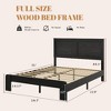 CAVINAS Industrial Full Size Bed Frame, Metal Frame & Solid Wood Platform Bed Frame with Headboard, Bed Frame with Large Under Bed Storage - 4 of 4