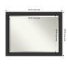 Amanti Art Sloped Beveled Framed Bathroom Vanity Wall Mirror - 3 of 4