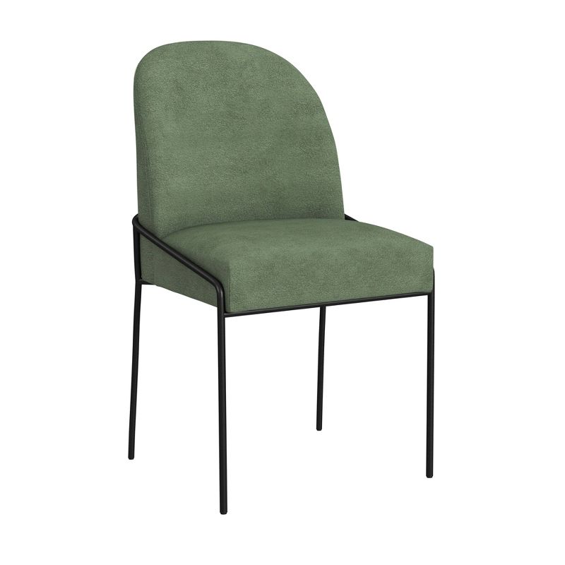 Modern Metal Dining Chair Velvet - HomePop, 3 of 13